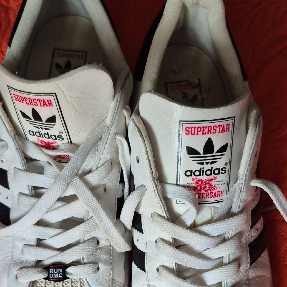 Adidas RUN DMC White and Black Sneakers - Picture 2 of 7